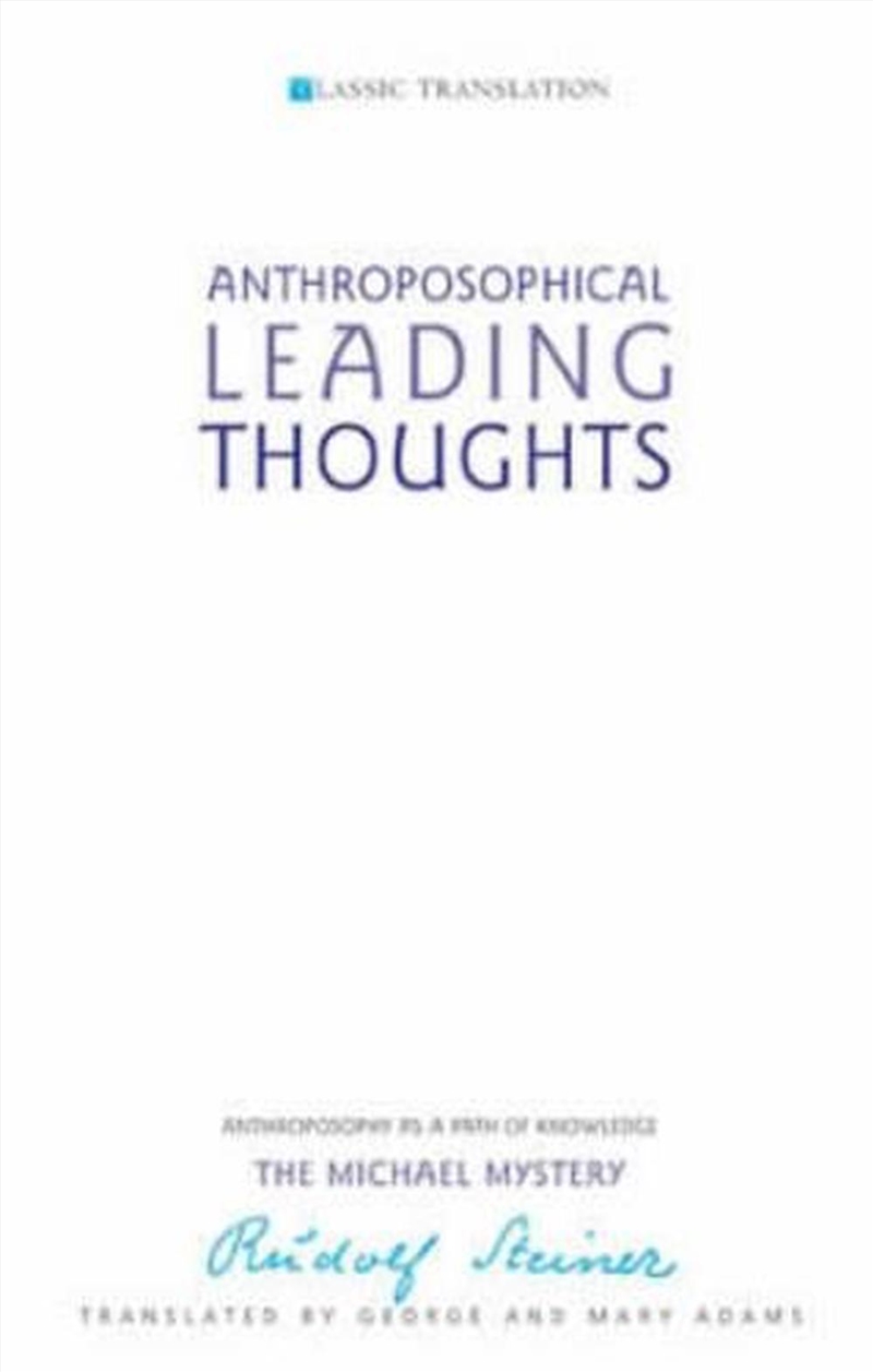 Anthroposophical Leading Thoughts/Product Detail/Religion & Beliefs