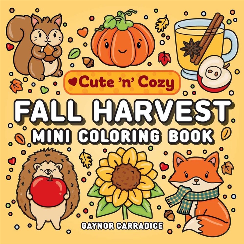 Fall Harvest Mini Coloring Book/Product Detail/Adults Activity Books