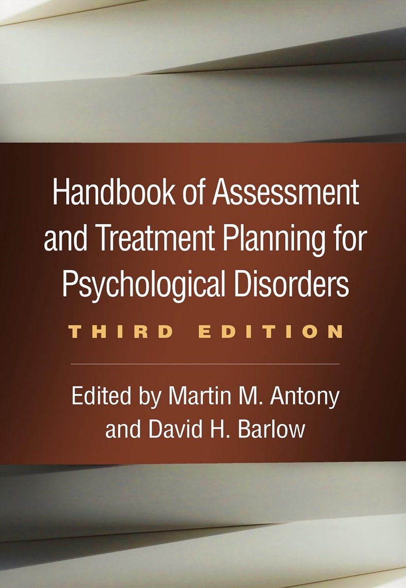 Handbook of Assessment and Treatment Planning for Psychological Disorders, Third Edition/Product Detail/Healthcare