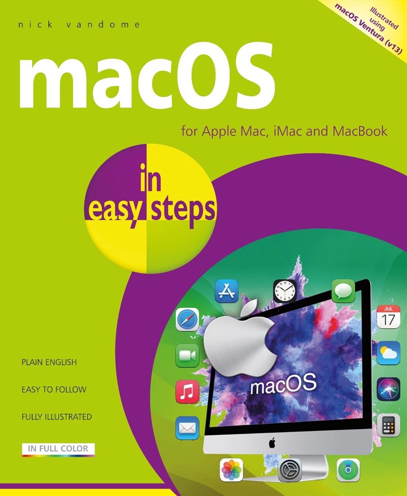 macOS in easy steps/Product Detail/Media