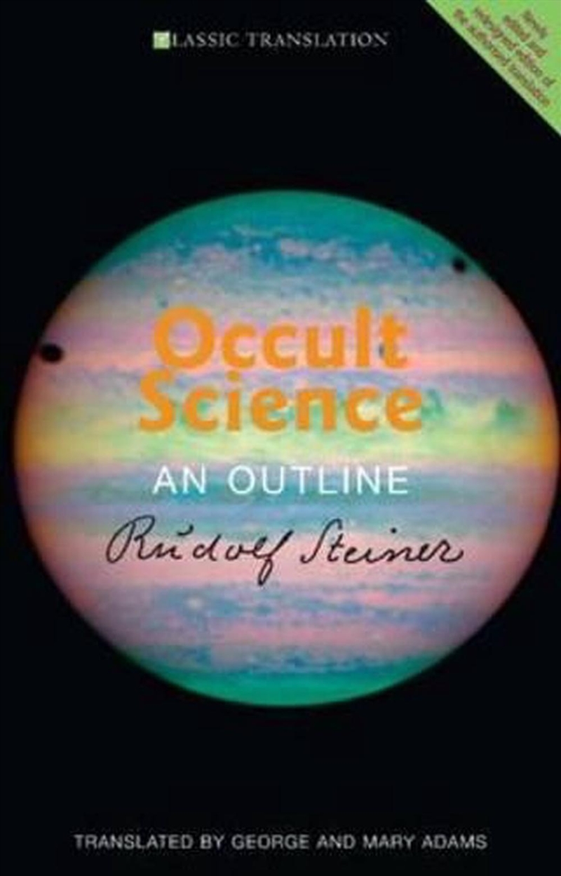Occult Science/Product Detail/Religion & Beliefs