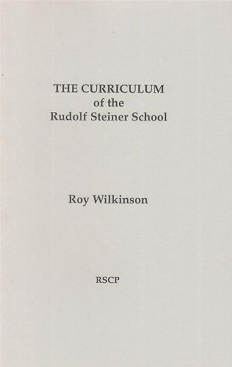 The Curriculum of the Rudolf Steiner School/Product Detail/Teaching