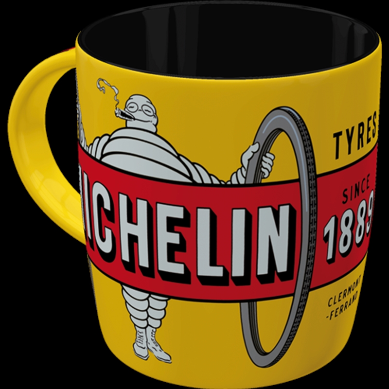 Nostalgic-Art Ceramic Mug Michelin - Tyres Bibendum Yellow 8.5x9x8.5cm/Product Detail/Mugs