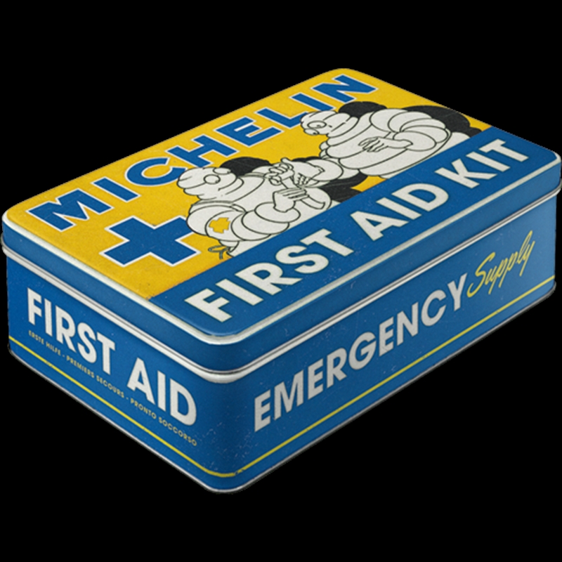 Nostalgic-Art Flat Storage Tin Michelin - First Aid Kit 23x16x7cm/Product Detail/Homewares