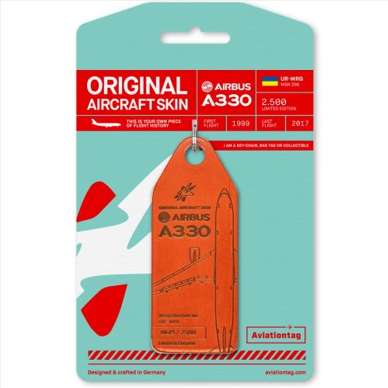 Aviationtag Airbus A330 Windrose - Red/Product Detail/Keyrings