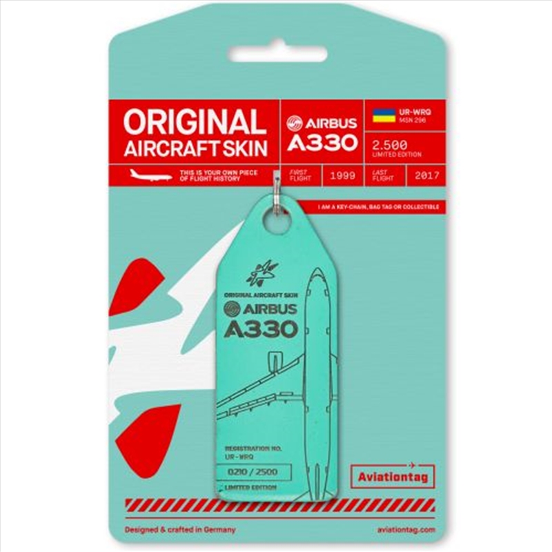 Aviationtag Airbus A330 Windrose - Mint/Product Detail/Keyrings