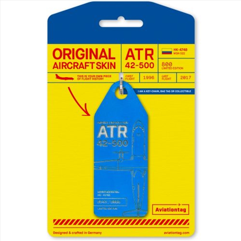 Aviationtag ATR 42 Satena - Blue/Product Detail/Keyrings