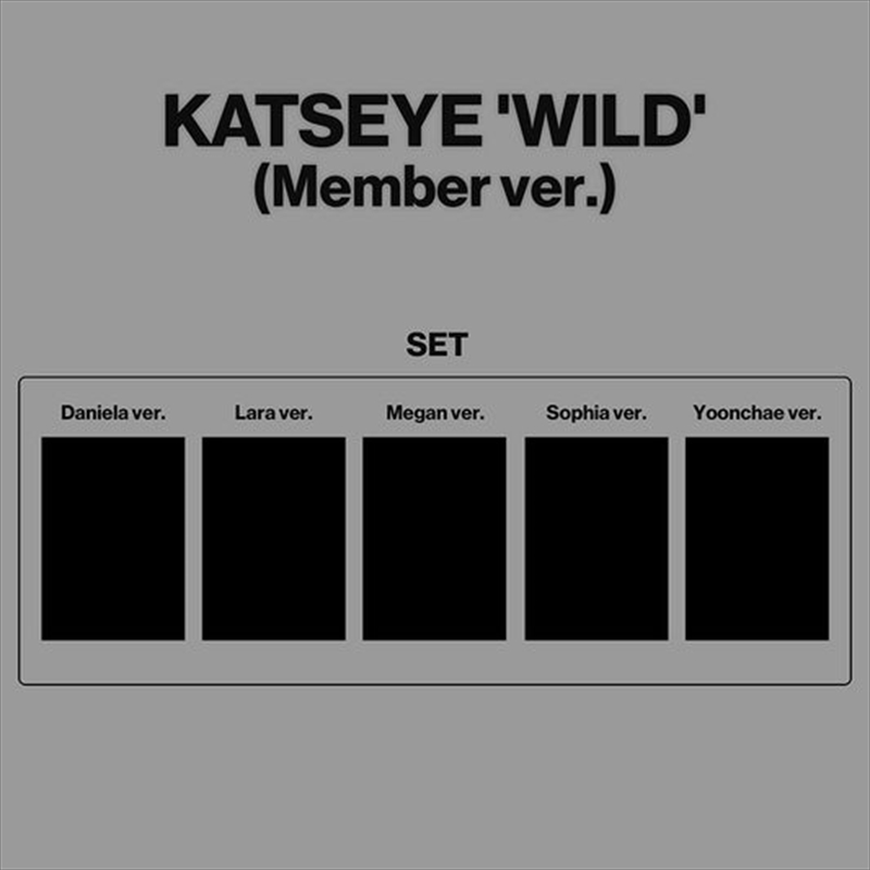 Katseye - Wild 3rd EP Album Weverse Shop Gift Member Ver SET/Product Detail/World