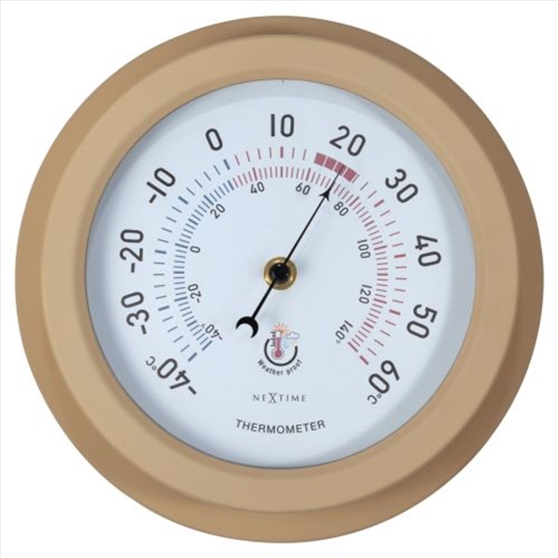 NeXtime Lily Outdoor Thermometer 22cm - Brown/Product Detail/Homewares