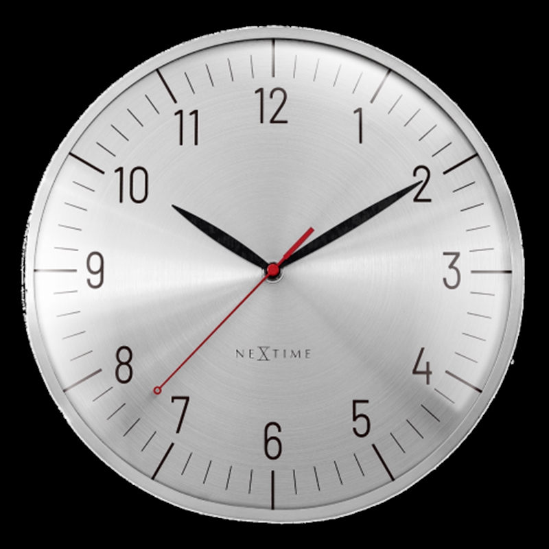 NeXtime Frankfurt Wall Clock 30.5cm - Silver/Product Detail/Clocks