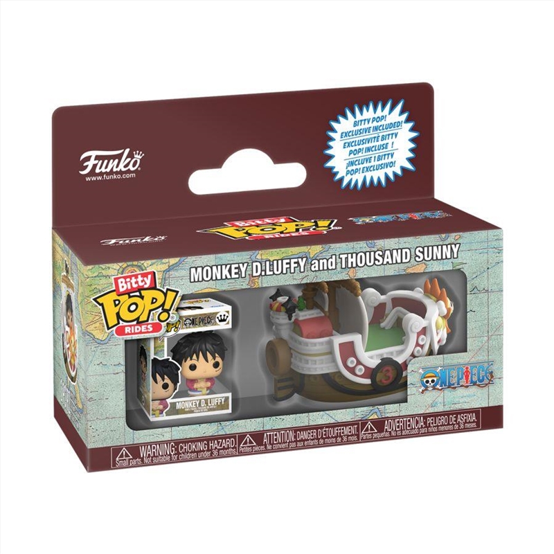 One Piece - Luffy w/Thousand Sunny Bitty Pop! Ride/Product Detail/TV