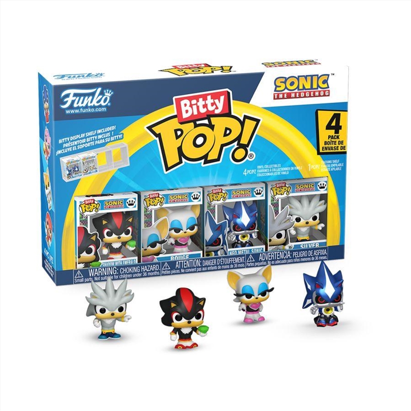 Sonic - Shadow Bitty Pop! 4PK/Product Detail/Funko Collections