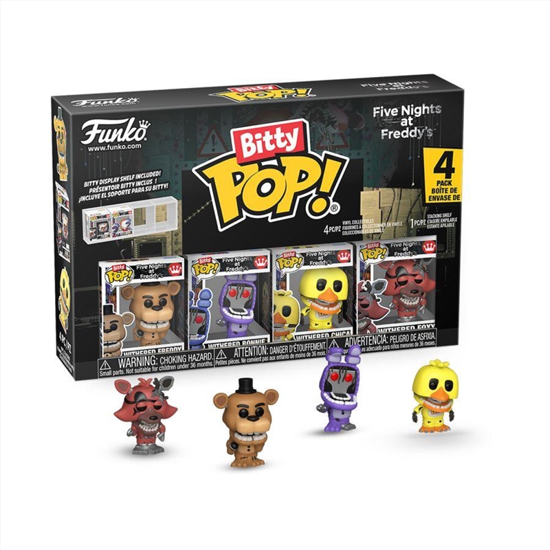 Five Nights at Freddy’s - Withered Bitty Pop! 4PK/Product Detail/Funko Collections