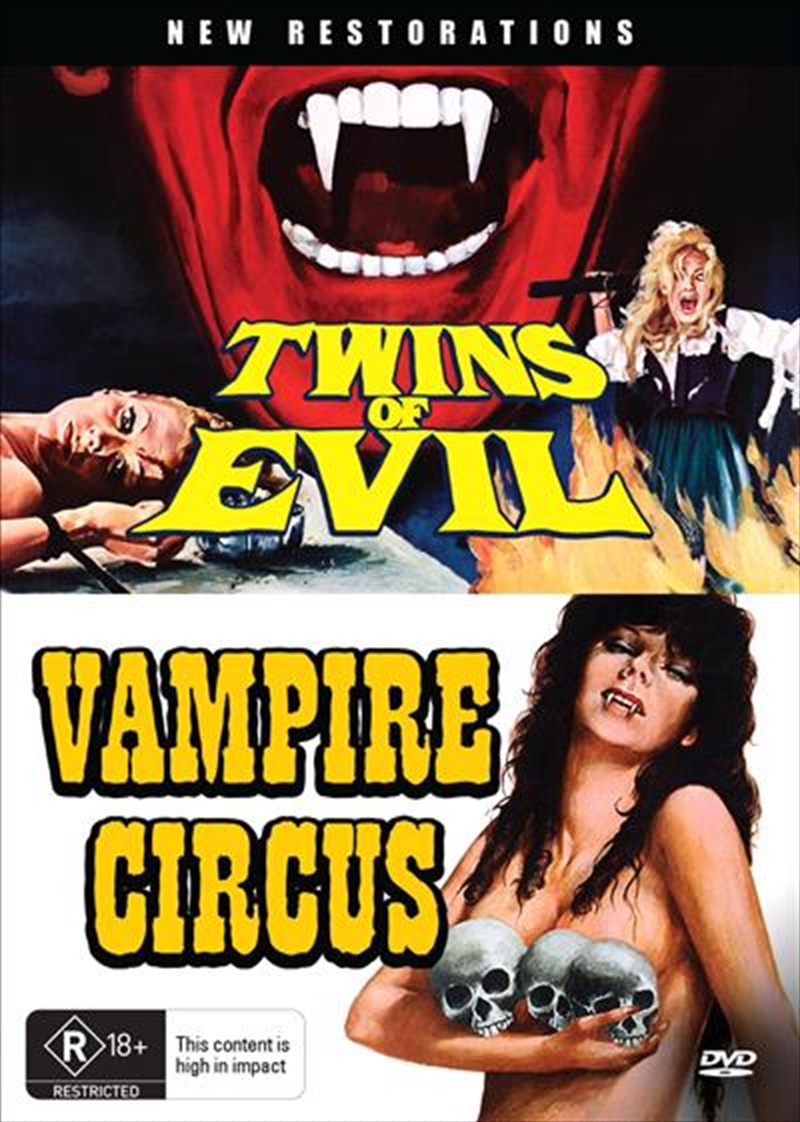 Twins Of Evil / Vampire Circus  New Restoration/Product Detail/Horror