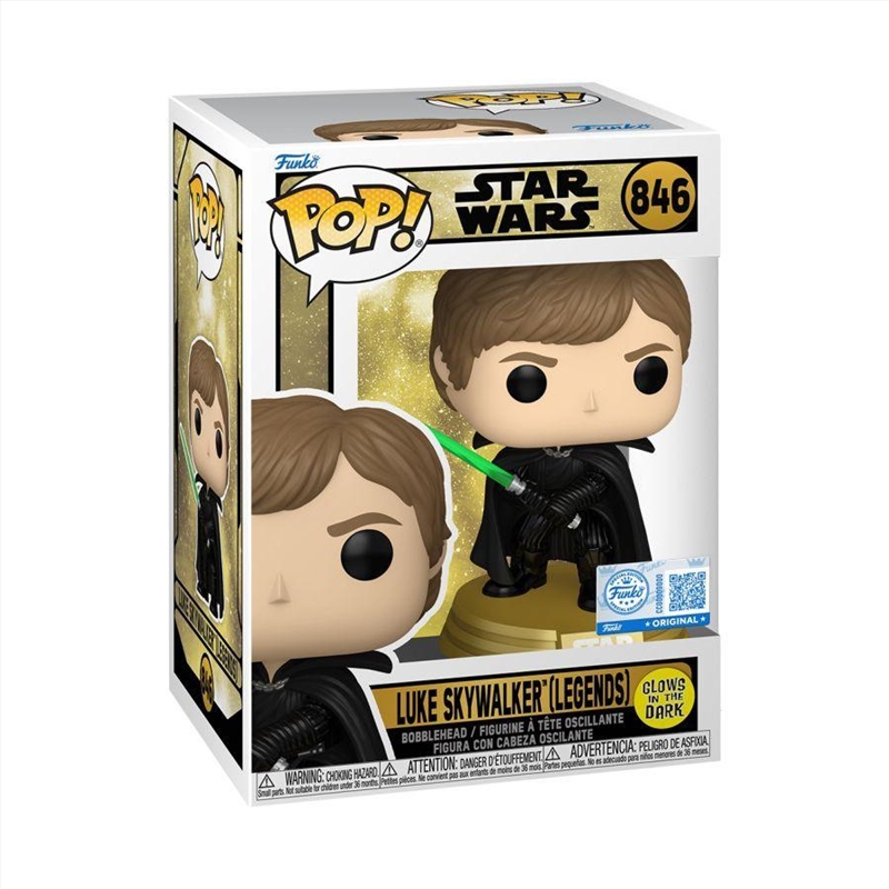 Star Wars: Legends – Luke Skywalker US Exclusive Glow Pop! Vinyl/Product Detail/Movies