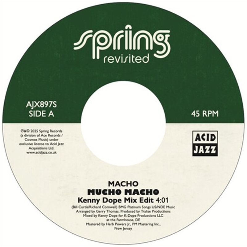 Spring Revisited Vs Kenny Dope: The 45 Remixes/Product Detail/Jazz