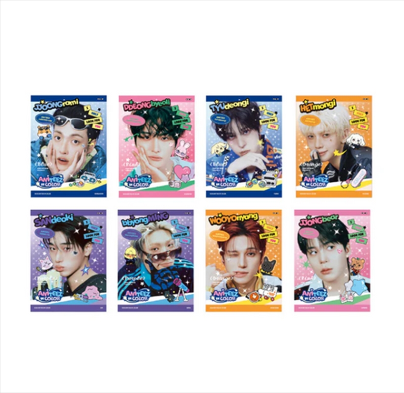 Ateez - Aniteez In Color Pop Up Official Md Mini Photobook - Wooyoung/Product Detail/KPOP Merch