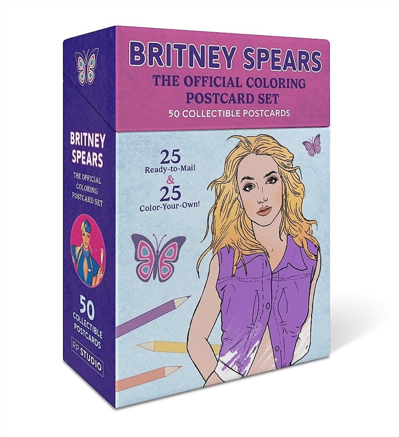 Britney Spears: The Official Coloring Postcard Set/Product Detail/Stationery