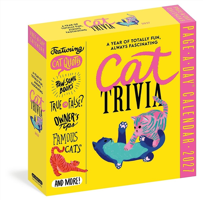 Cat Trivia Page-A-Day Calendar 2027/Product Detail/Calendars & Diaries