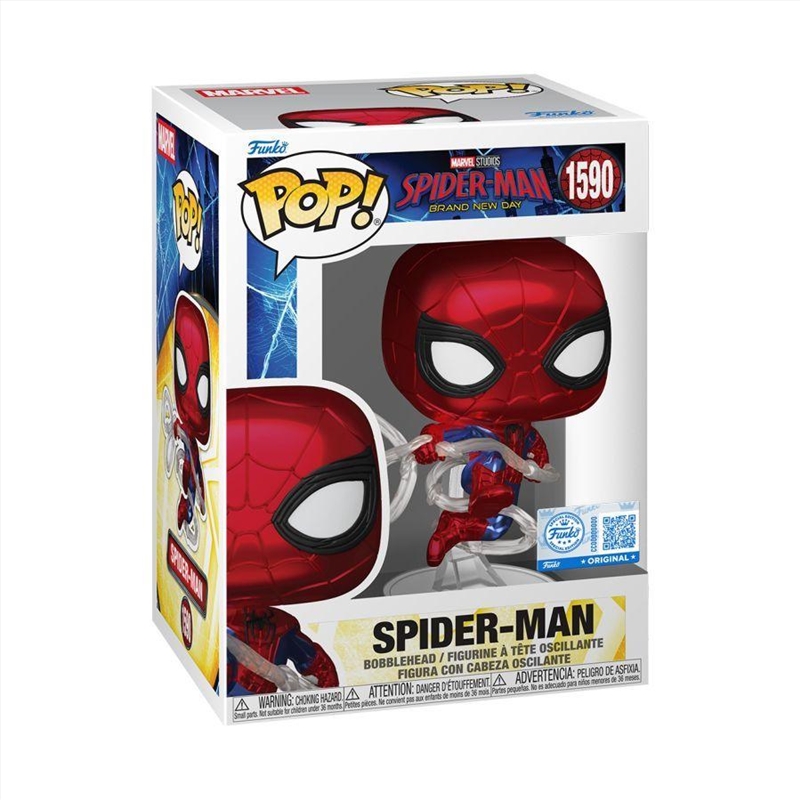 Spiderman: Brand New Day - Spiderman Metallic Pop! Vinyl [RS]/Product Detail/Movies