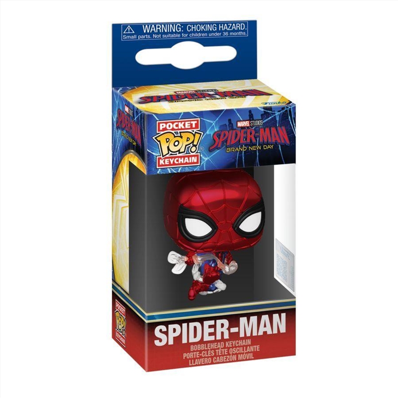 Spiderman: Brand New Day - Spiderman Metallic Pop! Vinyl Keychain/Product Detail/Pop Vinyl Keychains