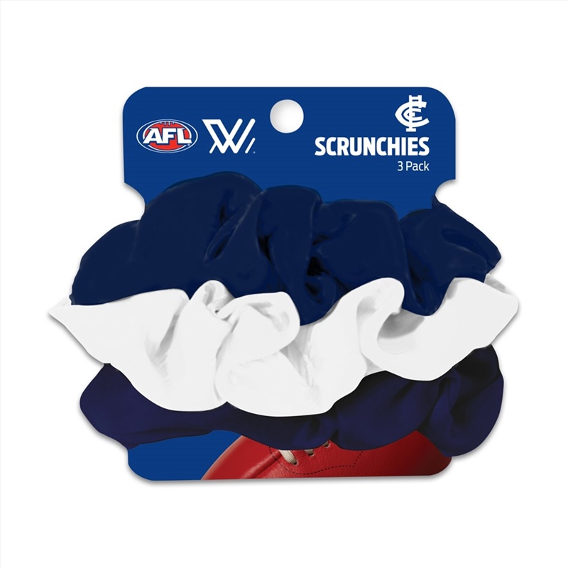 AFL - Carlton Scrunchies 3Pk/Product Detail/Apparel
