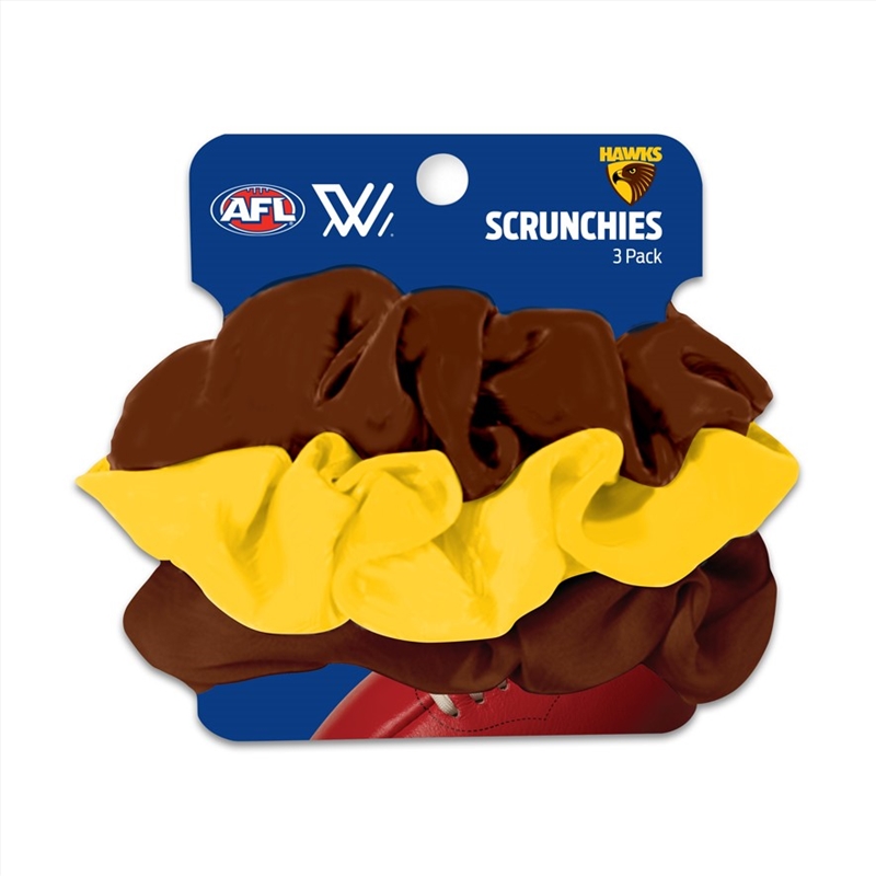 AFL - Hawthorn Scrunchies 3Pk/Product Detail/Apparel