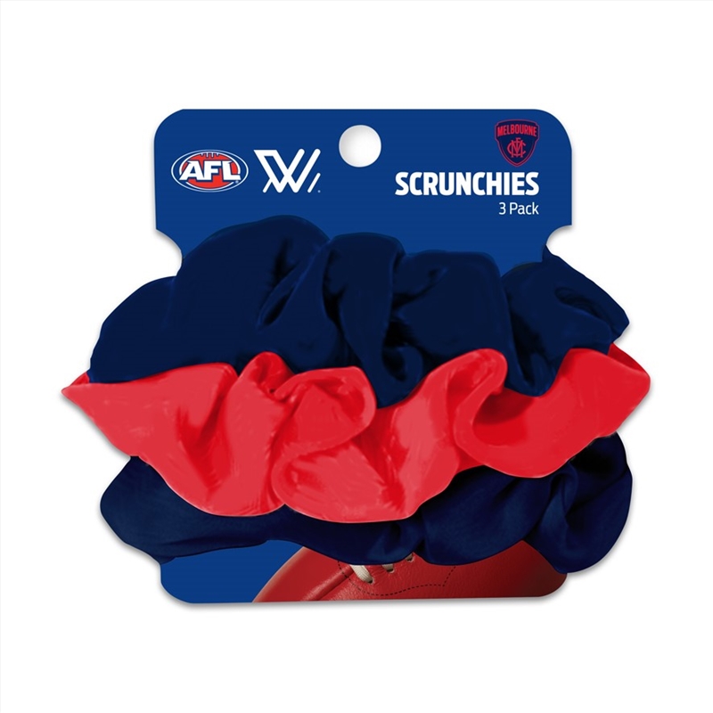 AFL - Melbourne Scrunchies 3Pk/Product Detail/Apparel