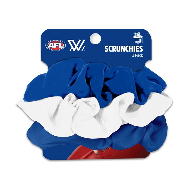 AFL - North Melbourne Scrunchies 3Pk/Product Detail/Apparel