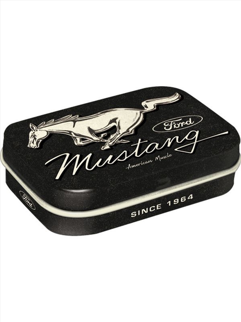 Nostalgic-Art Mint Box Ford Mustang Horse Logo Black 4x6x2cm/Product Detail/Collectables