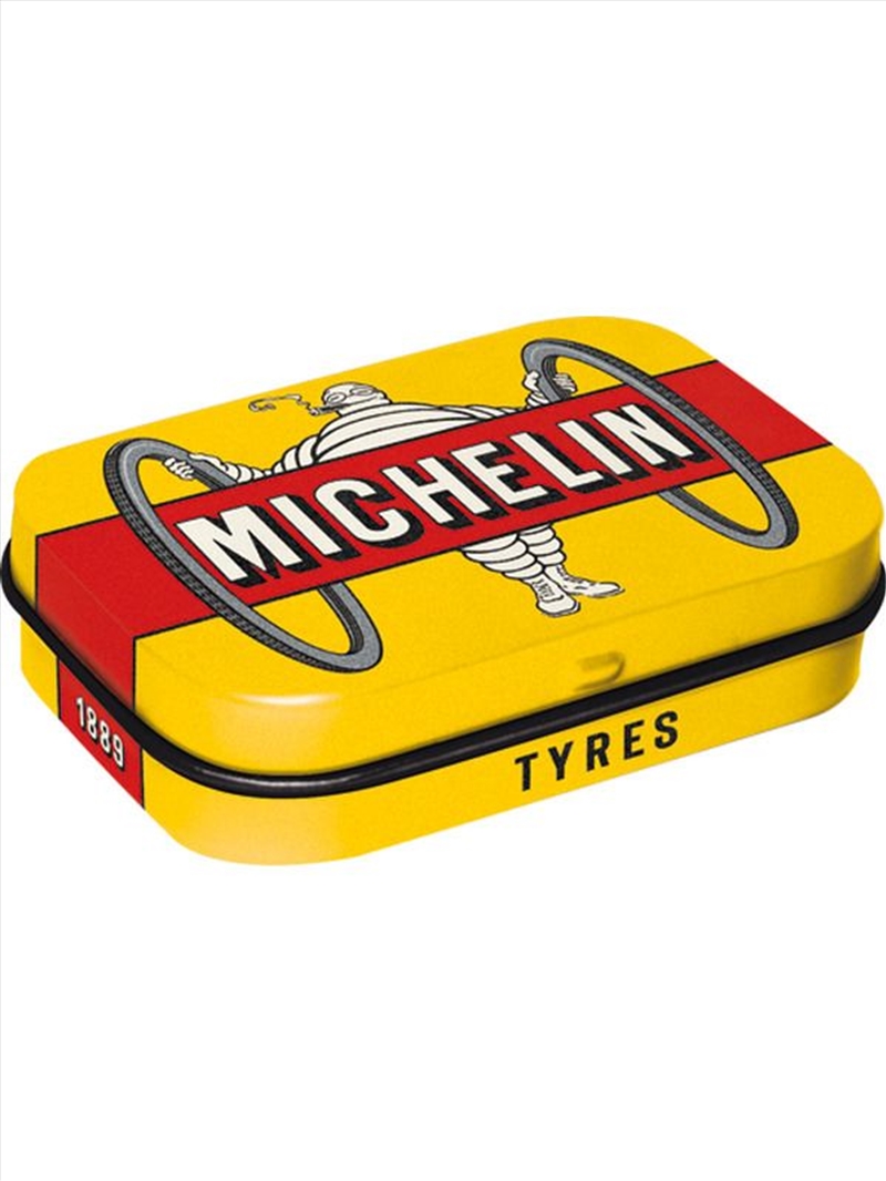 Nostalgic-Art Mint Box Michelin Tyres Bibendum Yellow 4x6x2cm/Product Detail/Collectables