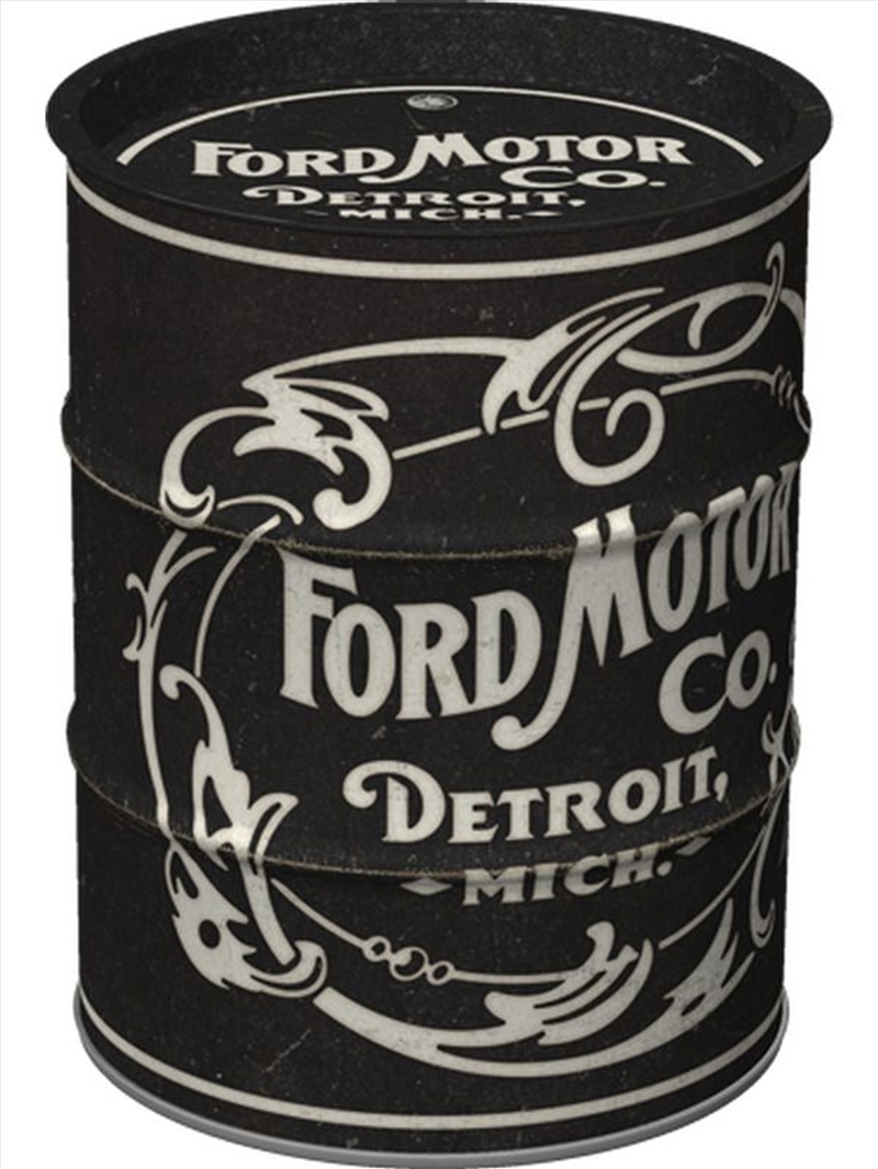 Nostalgic-Art Money Box Oil Barrel Ford - Vintage Logo 9.3x9.3x11.5cm/Product Detail/Collectables