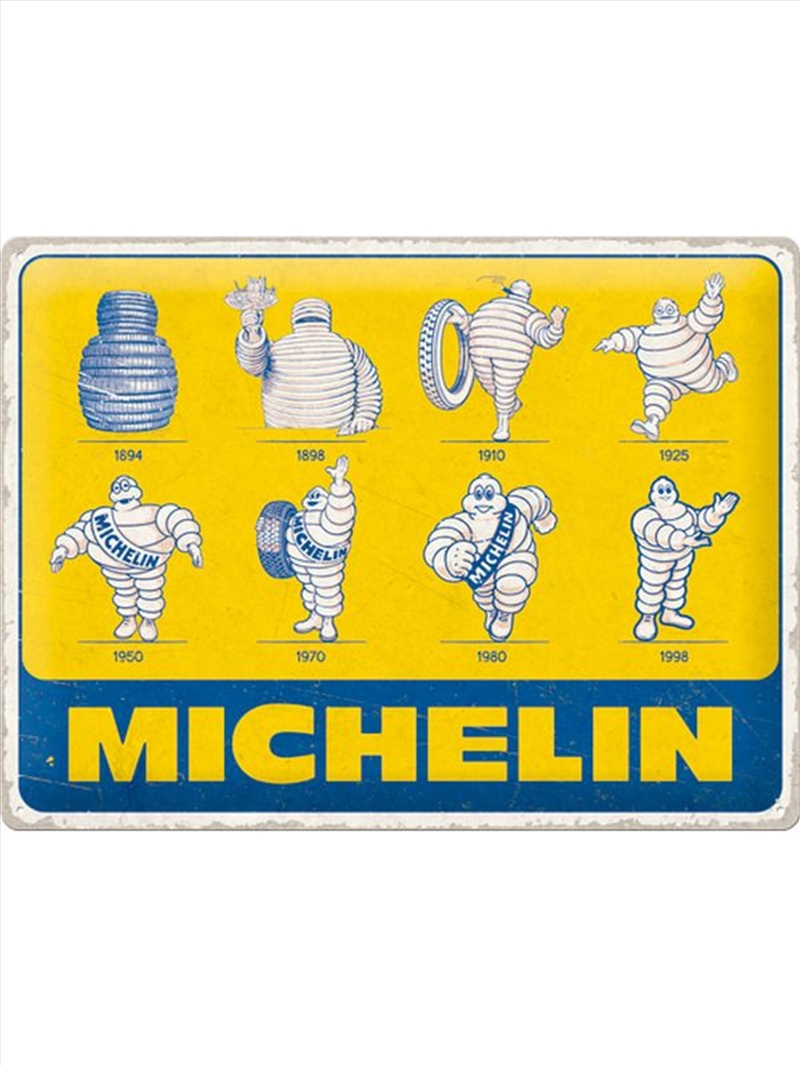 Nostalgic-Art Large Sign Michelin - Logo Evolution 30x40x0.5cm/Product Detail/Posters & Prints