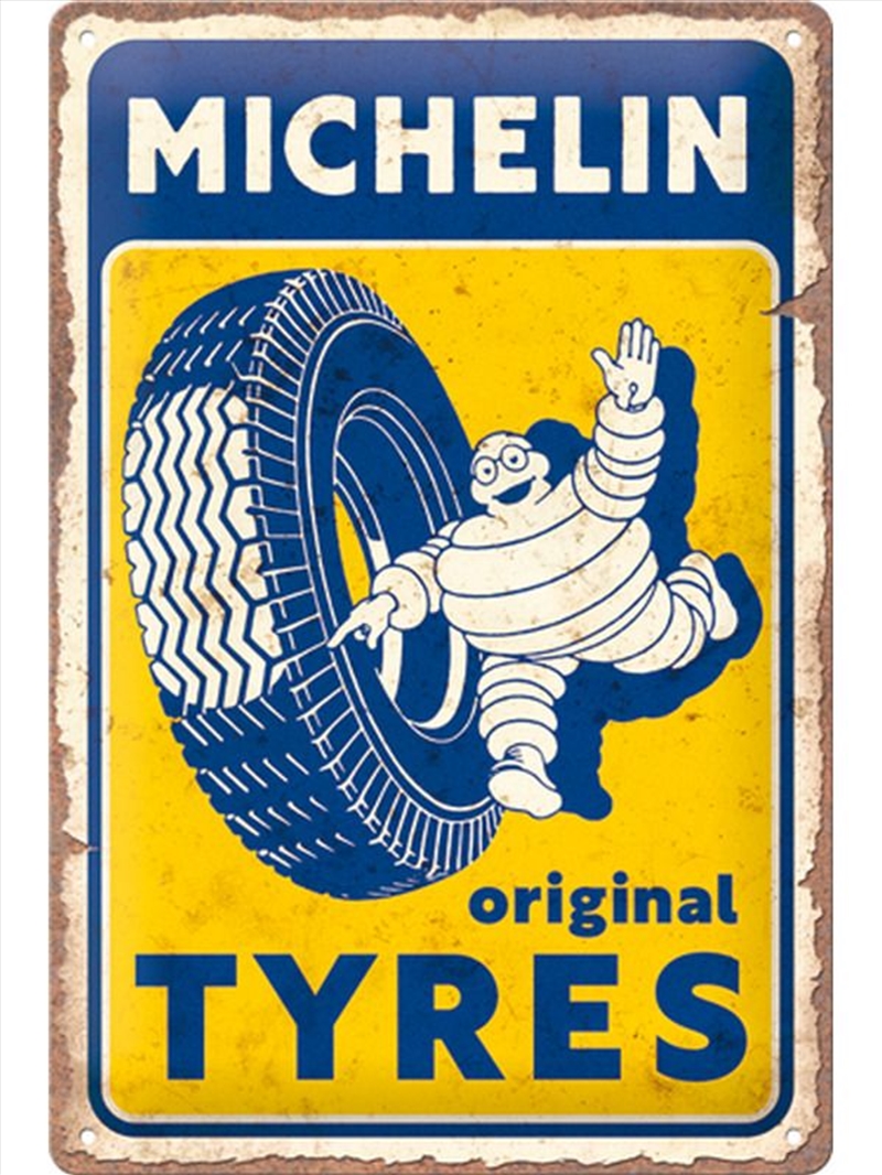 Nostalgic-Art Medium Sign Michelin - Original Tyres 20x30x0.5cm/Product Detail/Posters & Prints