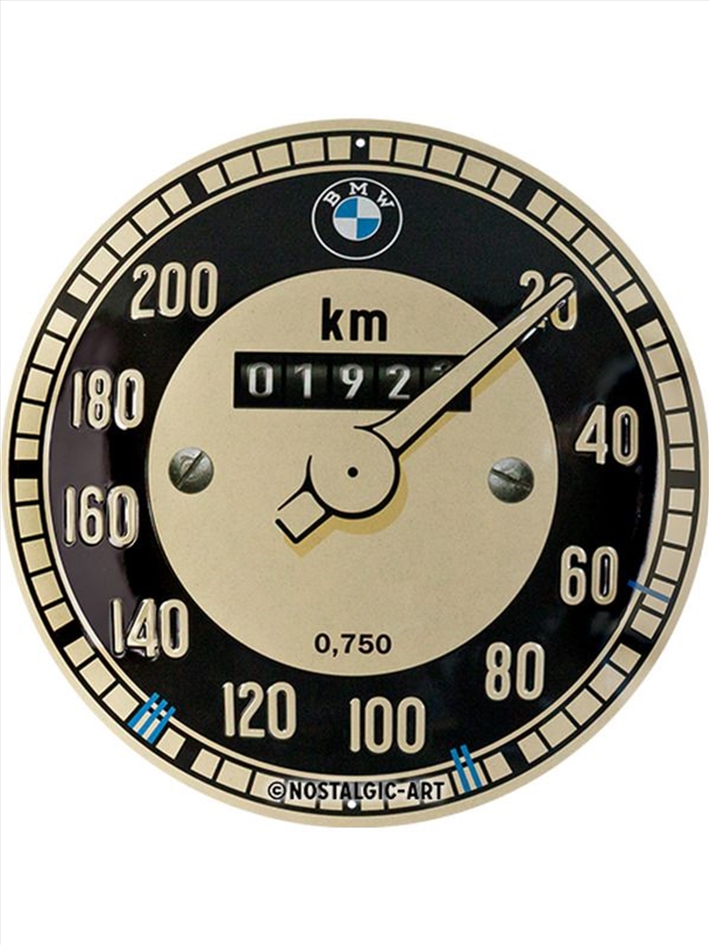 Nostalgic-Art Round Sign BMW - Tachometer 35x35x0.5cm/Product Detail/Posters & Prints