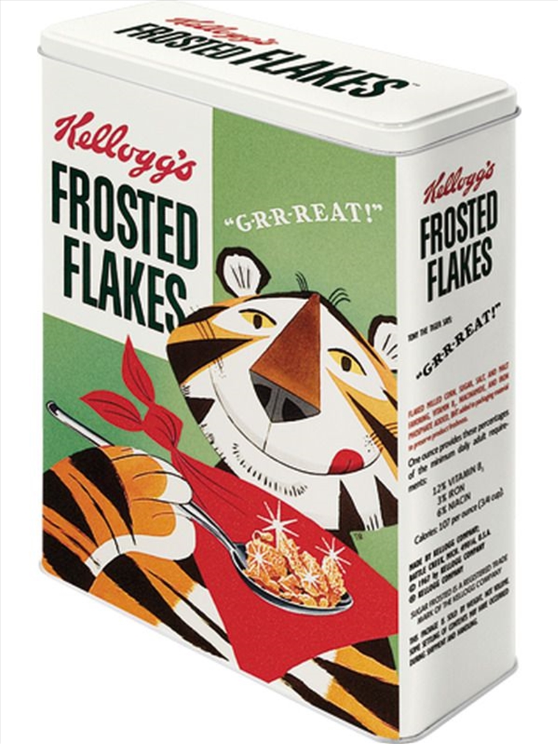 Nostalgic-Art Tin Storage Box XL Kellogg's - Frosted Flakes Tony Tiger 8x19x26cm/Product Detail/Homewares