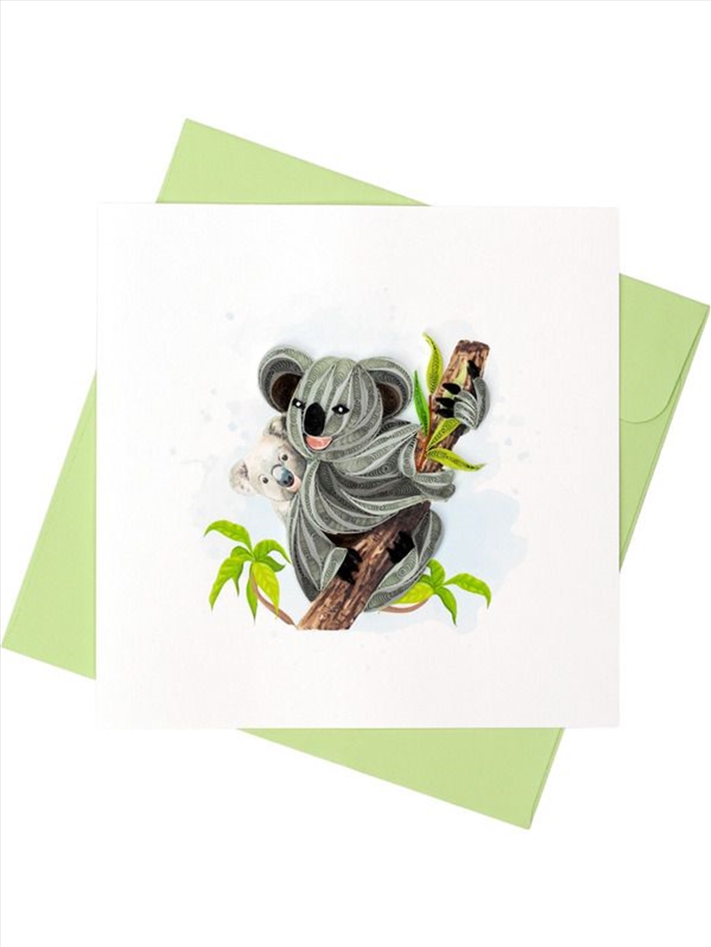 Quilled Greeting Card Koala New 15x15cm/Product Detail/Greeting Cards