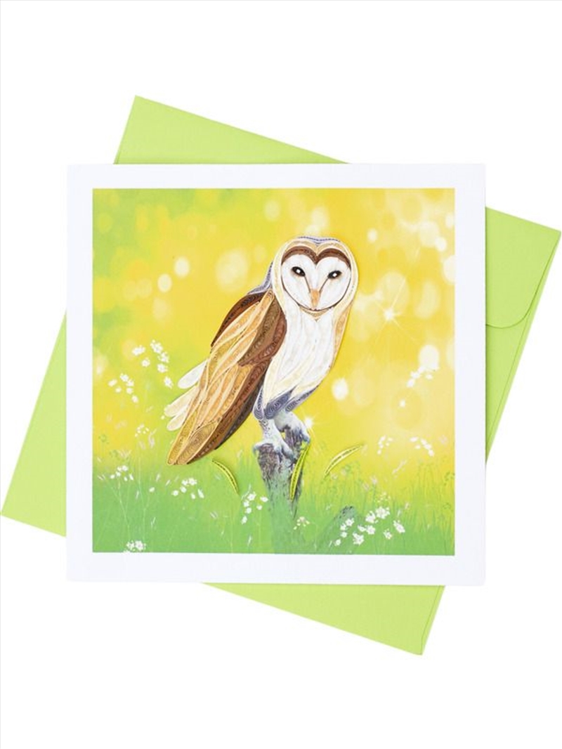 Quilled Greeting Card Night Owl 15x15cm/Product Detail/Greeting Cards