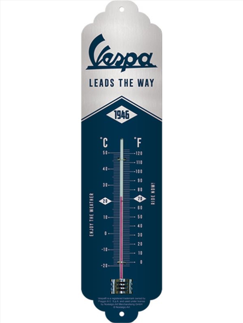 Nostalgic-Art Thermometer Vespa - Leads the Way 28x6.5x2cm/Product Detail/Homewares