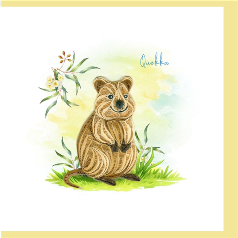 Quilled Greeting Card Quokka 15x15cm/Product Detail/Greeting Cards