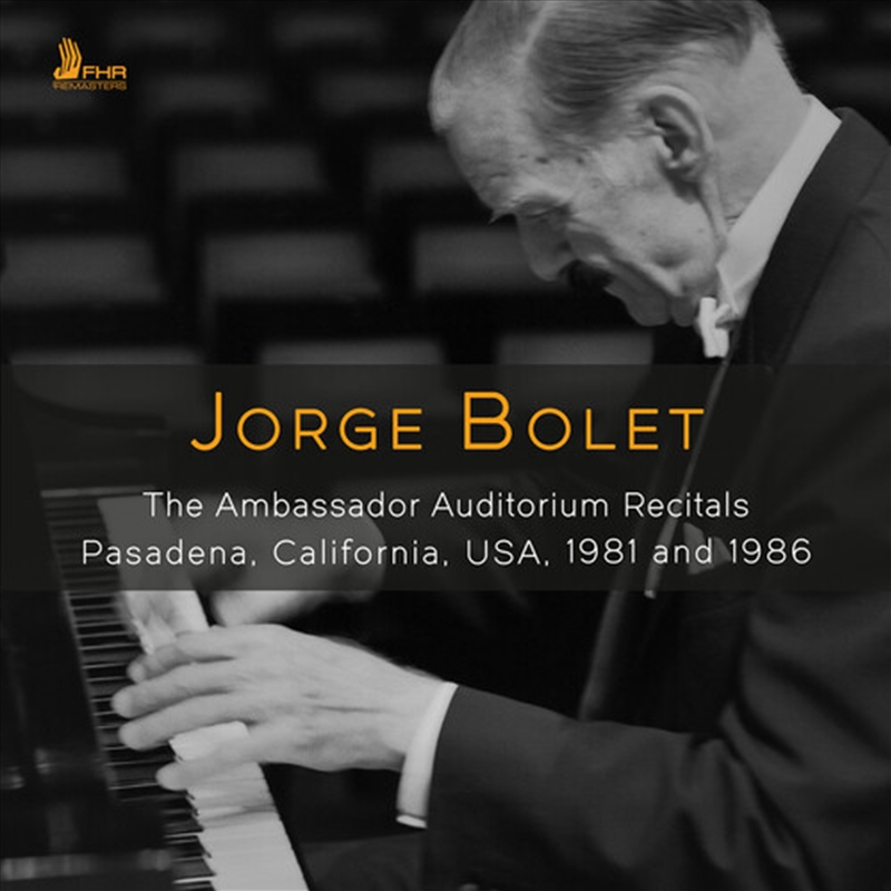 Jorge Bolet - Ambassador Auditorium Recitals/Product Detail/Classical