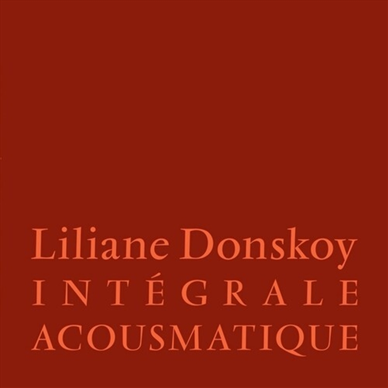 Integrale Acousmatique/Product Detail/Specialist