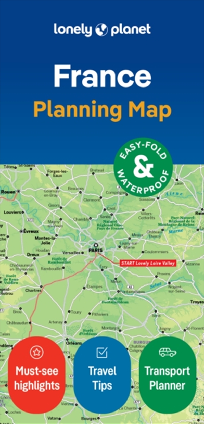 Lonely Planet France Planning Map/Product Detail/Geography