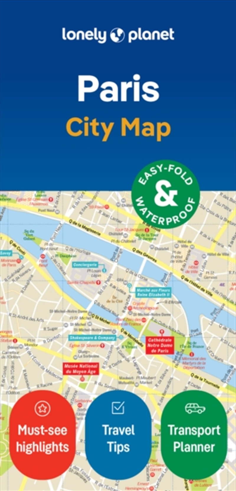 Lonely Planet Paris City Map/Product Detail/Geography
