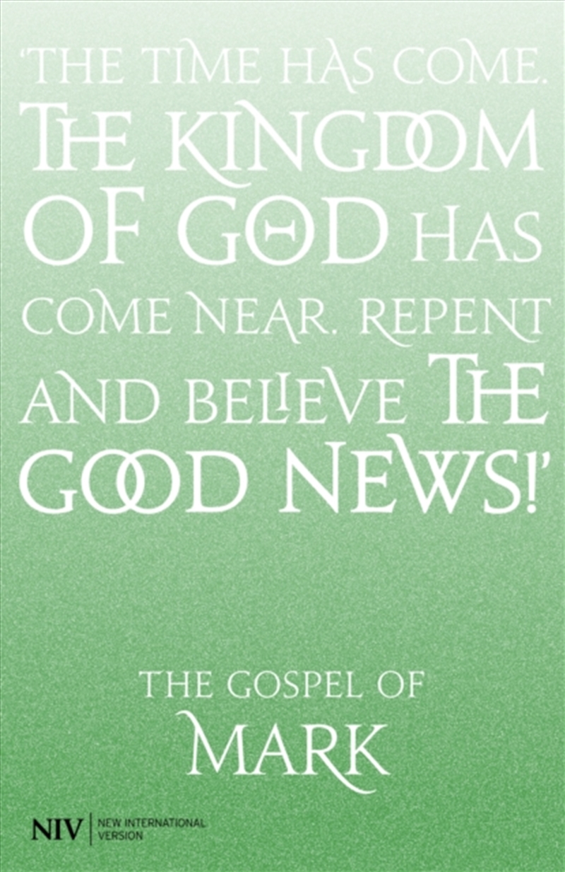 NIV Gospel of Mark/Product Detail/Religion & Beliefs