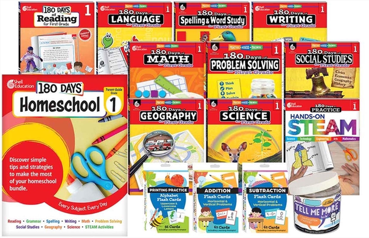 180 Days (Tm): Homeschool Grade 1 Set/Product Detail/Teaching