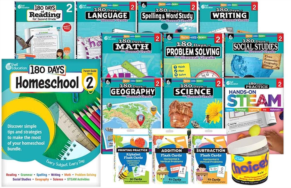180 Days (Tm): Homeschool Grade 2 Set/Product Detail/Teaching