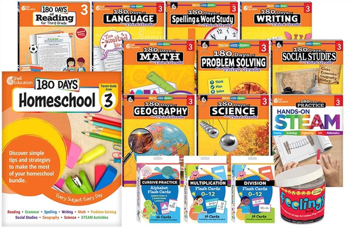 180 Days (Tm): Homeschool Grade 3 Set/Product Detail/Teaching