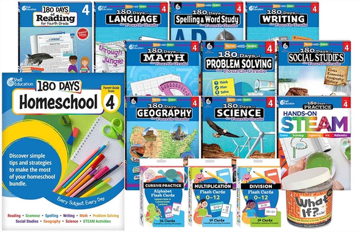 180 Days (Tm): Homeschool Grade 4 Set/Product Detail/Teaching