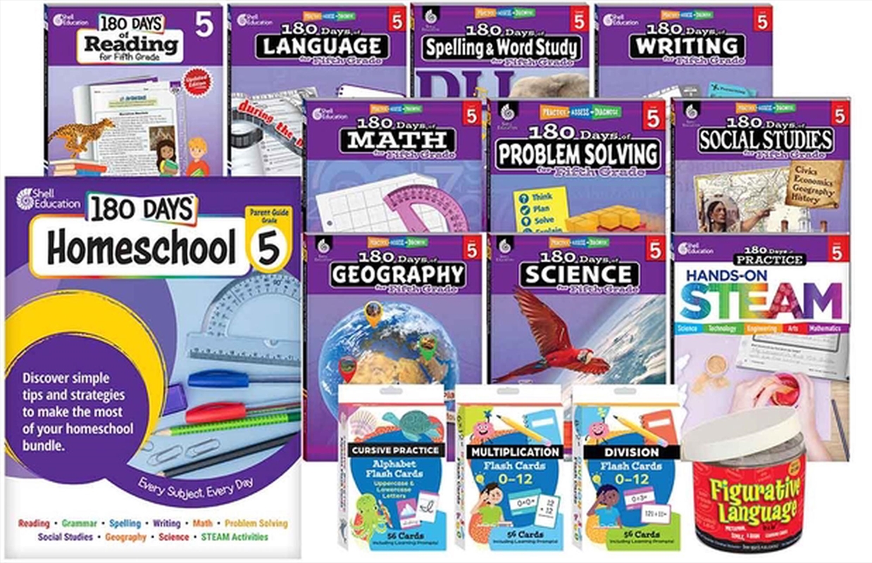 180 Days (Tm): Homeschool Grade 5 Set/Product Detail/Teaching